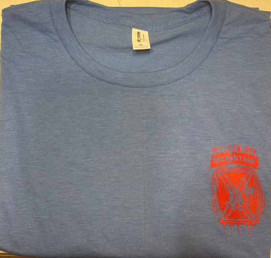 10th Mountain dripping distressed SS Tee