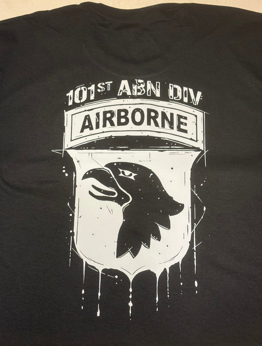 101st AIRBORNE dripping t-shirt