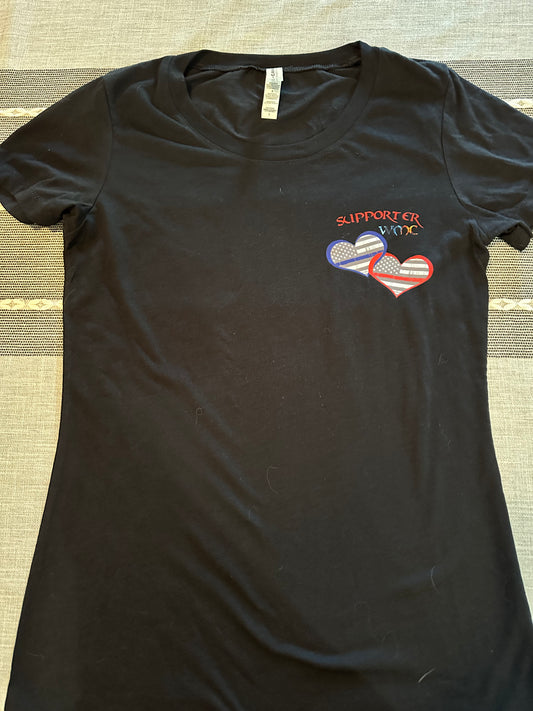 Custom Ladies Supporter  V-Neck T-Shirt
