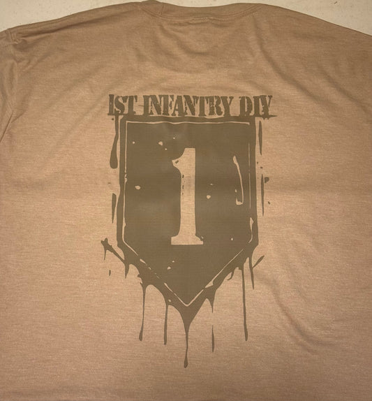 1st Infantry Div dripping SS t-shirt